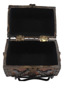 Ebros Kraken Octopus Pirate Haunted Chained Skull Treasure Chest Jewelry Box 5"L