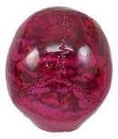 Set Of 4 Purple Translucent Witching Hour Gazing Skull Miniature Figurine 2.5"L