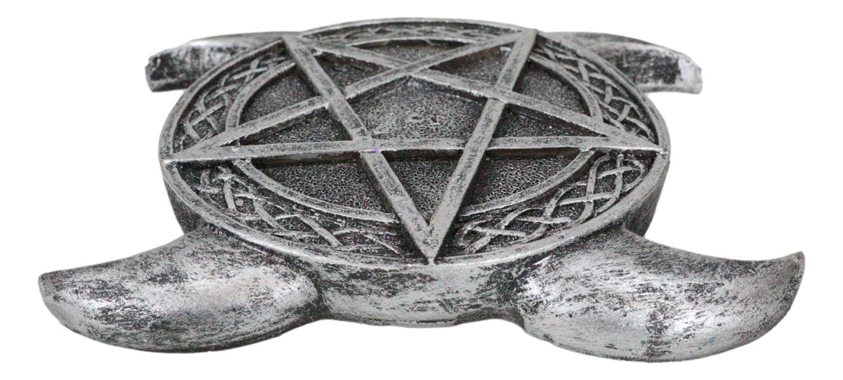 Sacred Moon Triple Goddess Pentagram With Celtic Knotwork Incense Stick Holder