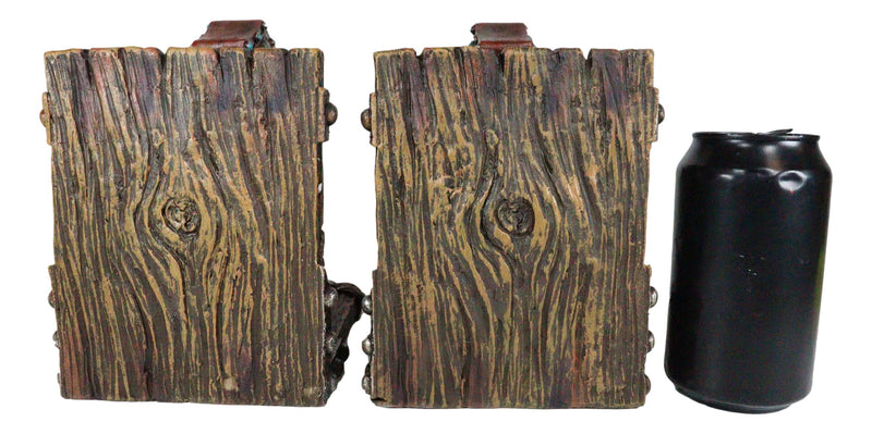 Rustic Turquoise Western Star Horseshoes Cross Braided Ropes Decorative Bookends