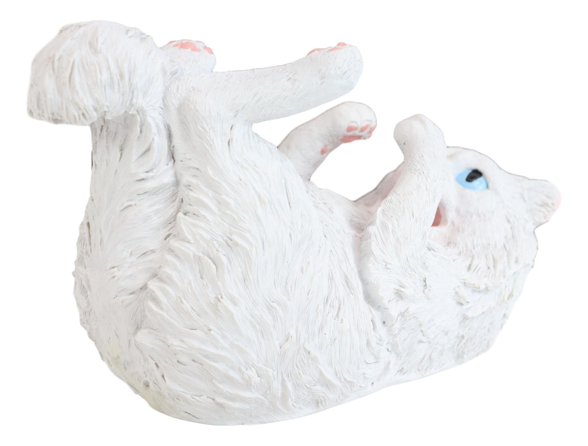 Feline Purrfectly Divine White Angel Kitty Cat Wine Bottle Holder Caddy Figurine