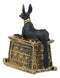 Ebros Egyptian God Hieroglyphic Anubis Dog Egyptian Miniature Cartouche Box