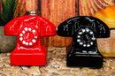 Retro Vintage Rotary Telephones Magnetic Ceramic Salt And Pepper Shakers Set