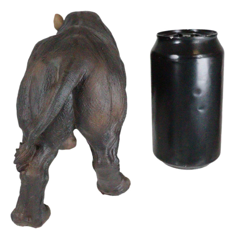 Ebros African Safari Grasslands Rhinoceros Beast Decorative Figurine 11" Long
