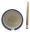 Ming Style Feng Shui Koi Fish 6"D Pho Ramen Soup Rice Bowl With Chopsticks Set