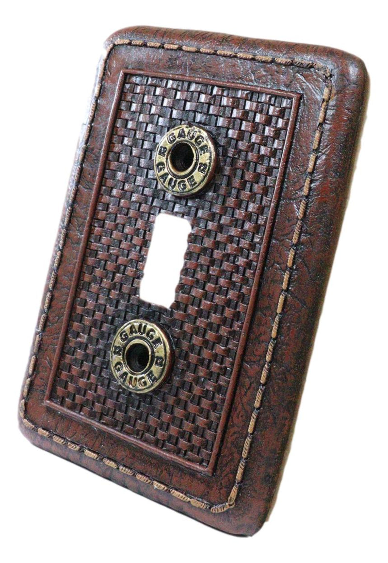 Pack of 2 Western 12 Gauge Shotgun Shells Single Toggle Switch Wall Plate Covers