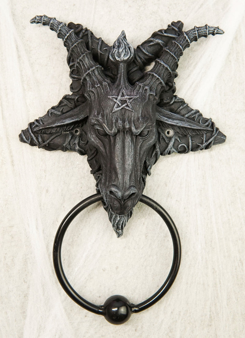 Ebros Large 34Wide Satanic Sabbatic Goat Of Mendes Baphomet Head With  Pentagram Star And Hell Fire Wings Wall Decor Plaque Entrance Overdoor  Pediment