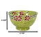 Luxury Ottoman Style Textured Dining Bowls Set of 4 Sunflower Green Tapestry
