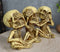Ebros Gothic Alchemy See Hear Speak No Evil Skeletons Macabre Figurine