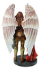 Ebros Large Archangel Saint Raphael With Spear And Faith Shield Statue God's Healing
