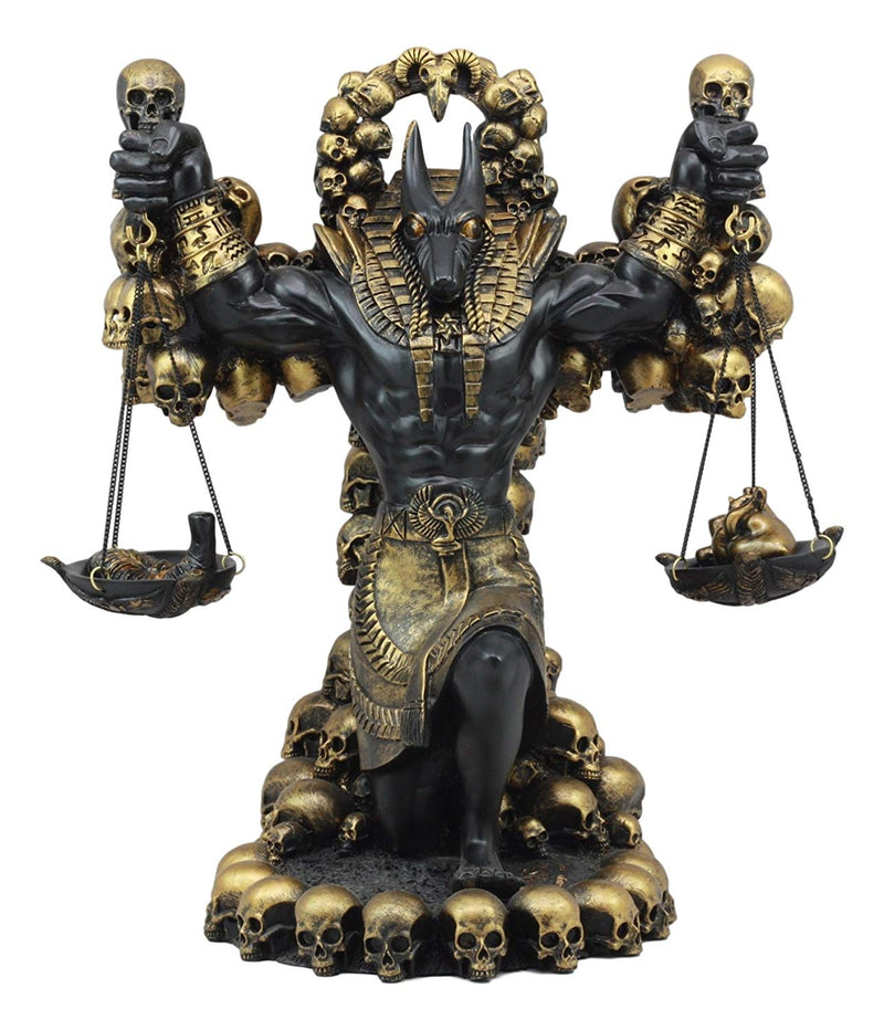 Ebros Large Ancient Egyptian God Anubis Scales Of Justice Statue 11.75"Tall