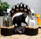 Ebros Animal Totem Black Bear Paw Napkin and Salt Pepper Shakers Holder Statue