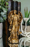 Ebros Bronzed Greek Orthodox Christian Church Archangel Of The Angelic Council Statue 5" Tall Figurine (Sealtiel The Prayer Of God)