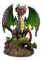 Ebros BlackBerry Garden Dragon by Stanley Morrison Home Decor Statue