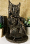 Celtic Goddess Of Fertility Maeve Seated On Throne Statue 11"H Medb Maev Decor