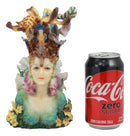 Coastal Decor Lady Unicorn Statue 8"Tall Josephine Wall Mermad Fairy Figurine