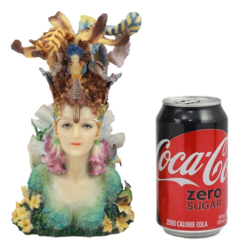 Coastal Decor Lady Unicorn Statue 8"Tall Josephine Wall Mermad Fairy Figurine