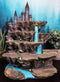 Fantasy Miniature Creatures Display Stand Rocky Waterfall With Castle Figurine