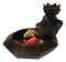 Feng Shui Padma Lotus Basin Yin Yang Koi Fishes Backflow Incense Cone Burner