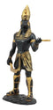 Ancient Egyptian Theme Falcon Horus Ra Holding Ankh Statue God Of War Sky Decor