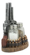Ebros Western Revolver 6 Shooter Pistols & Bullet Rounds Salt Pepper Shakers Set