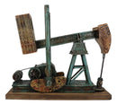 Western Rustic Nodding Donkey Pumpjack Oil Derrick Rig Wine Bottle Holder Model