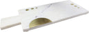 White Banswara Marble Hors D’oeuvres Cheese Board With Brass Gold Inlays 17.5"L