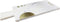 White Banswara Marble Hors D’oeuvres Cheese Board With Brass Gold Inlays 17.5"L