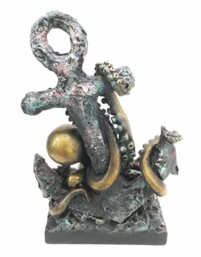 Ebros Giant Deep Sea Octopus Kraken Hauling Anchor Decorative Paperweight Figurine