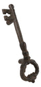 Set of 4 Rustic Cast Iron Decorative Antique Key Shaped Drawer Bar Handle Pulls