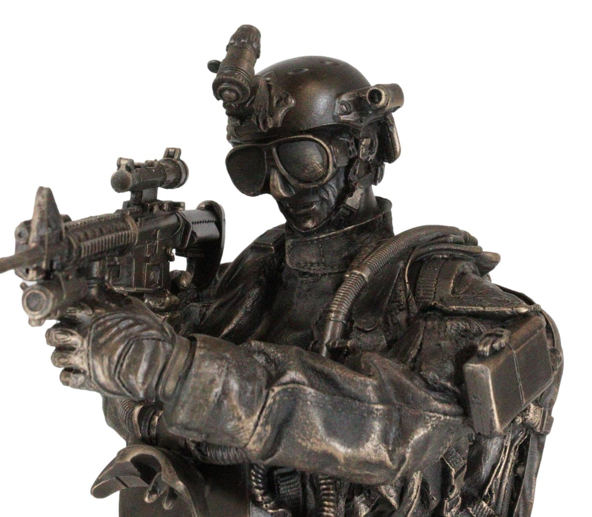 Large Modern Warfare Covert Operation Navy Seal Commando Statue Night Mission