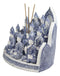 Blue Tibetan Buddhism Altar Incense Holder Display With 12 Mini Buddhas Set