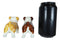 Fawn Chocolate Bulldogs Salt And Pepper Shakers Ceramic Magnetic Figurine Set