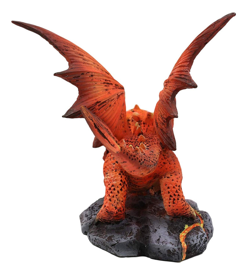 Ebros Gift Phoenix Fire Element Dragon Statue Anne Stokes Fantasy Figurine 4.5"H