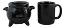 Wicca Triple Moon Cauldron Cup With Candle Holder Mug Warmer Shadow Caster Set