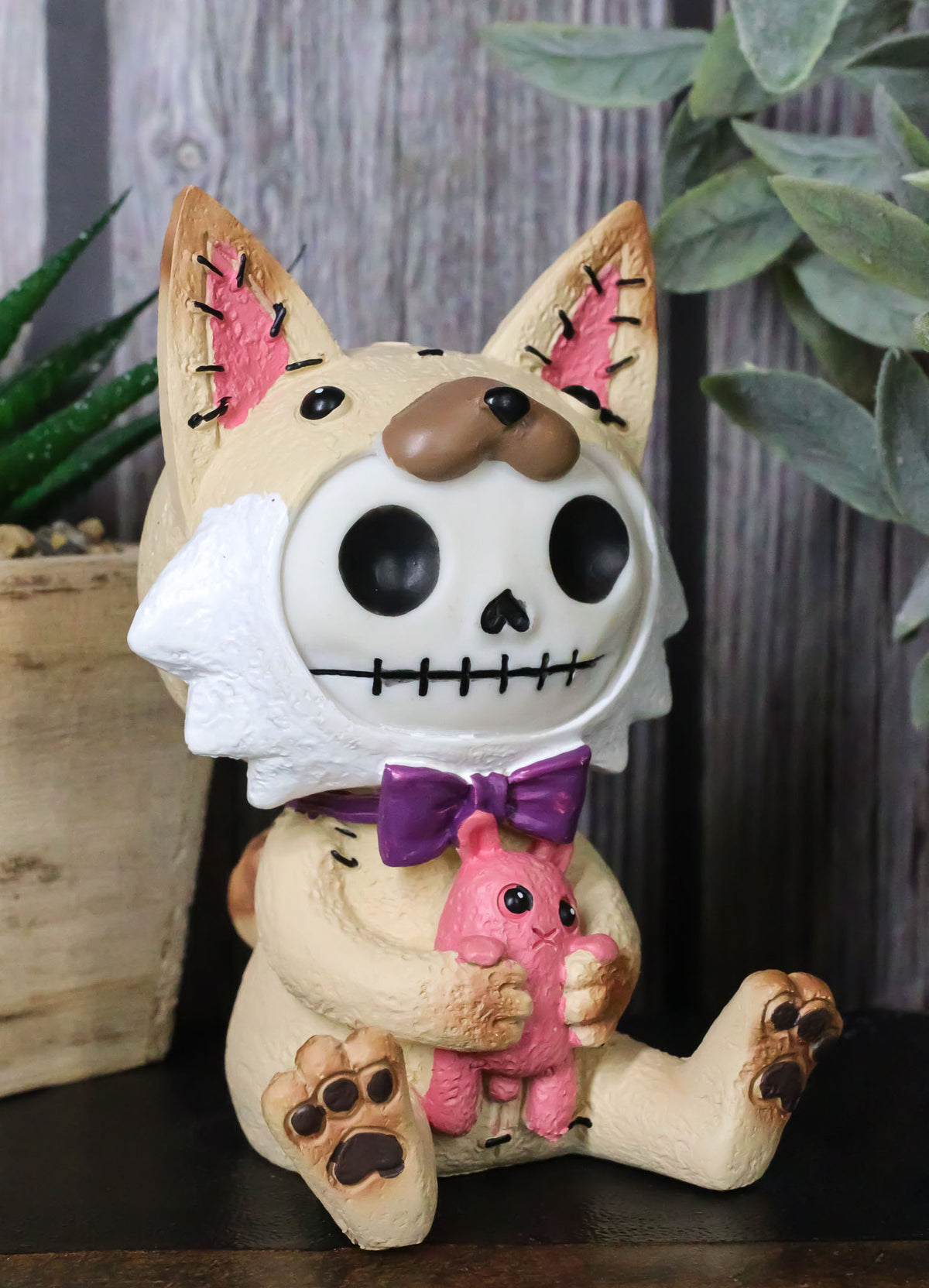 Ebros Furry Bones Fen Fen The Fox Skeleton Statue Furrybones Vulpes With Chicken