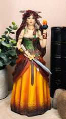 Celtic Irish Goddess Brigid Threefold Deity of Heling Poetry Smithcraft Figurine