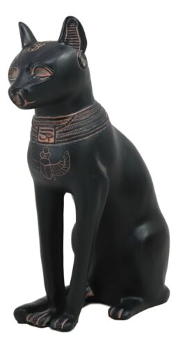 Ebros Ancient Egyptian Goddess Bastet Statue in Rustic Clay Finish Figurine - Ebros Gift