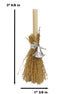 Wicca Witch Broom Magick Broomstick With Sorcerer Magic Hat Pendant Lucky Charm