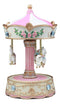 "Toyland" Carnival Merry Go Round Unicorns Pegasus Horse Musical Carousel Statue