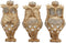 Ebros Golden See Hear Speak No Evil 3 Wise Owls with Royal Crowns and Crystals Figurine Decor Set Wisdom of The Woods Wise Great Horned Owls Collectible Statues