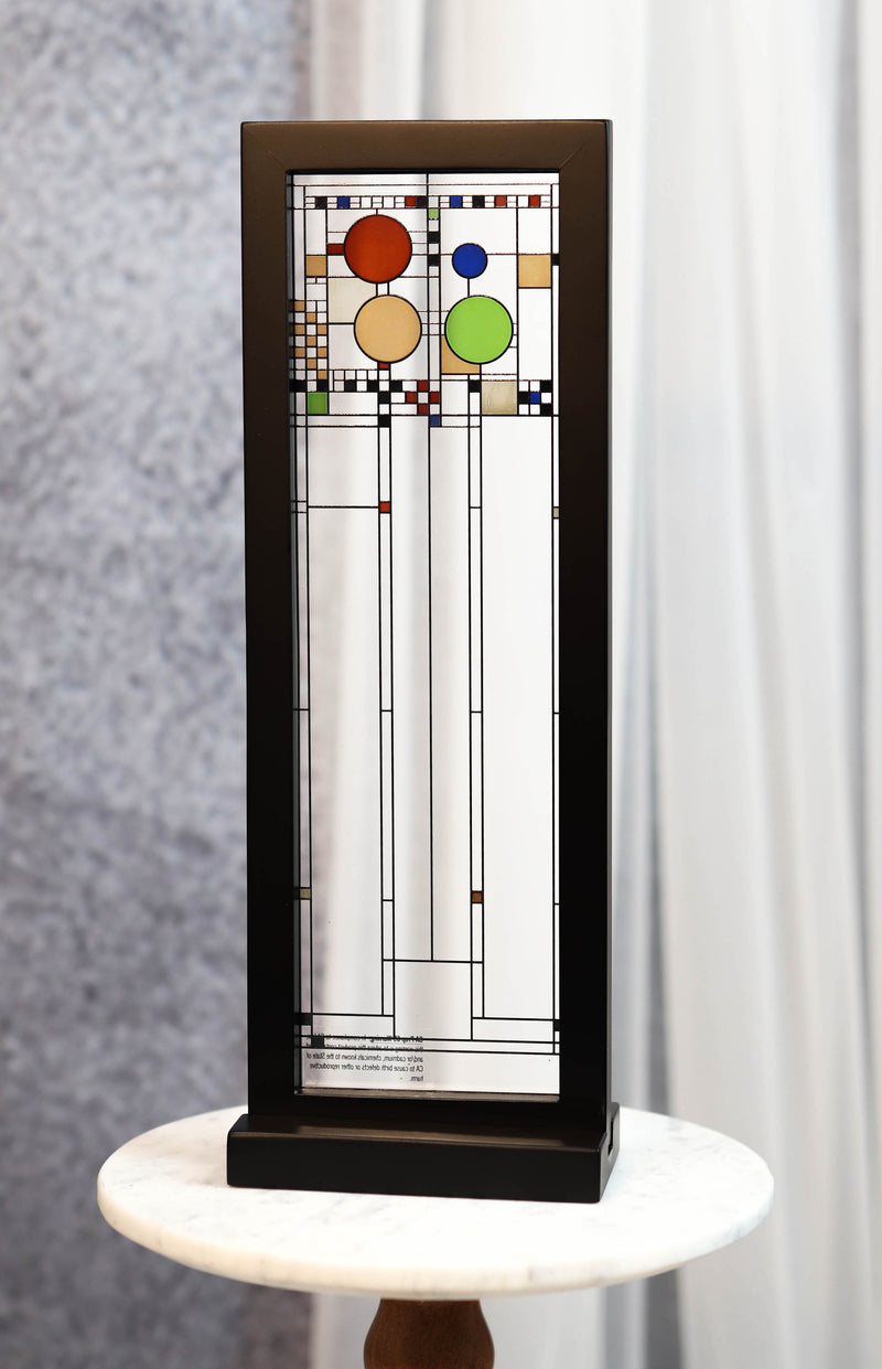 Frank Lloyd Wright Coonley Playhouse Window Panels Stained Glass Plaques Set