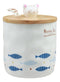 Happy Days Kitty Cat With Fishes Ceramic Coffee Tea Mug Cup With Spoon And Lid
