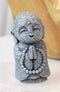 Feng Shui Zen Blissful Japanese Jizo Monk With Prayer Beads Mini Figurine 3"Tall