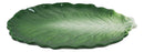 Ebros Ceramic Iceberg Lettuce Leaf Serving Platter Dinner Plate Vegetable Accent Dish 10.75"Wide For Salads Veggies Fruits Entrees Kitchen Dining Essentials Accessory (4)