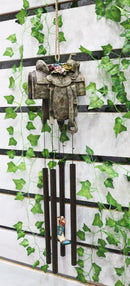 Western Country Rustic Floral Horse Saddle Cowboy Boot Decorative Wind Chime