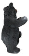 Western Black Mother Bear With Cub Toilet Paper Holder Floor Standing Figurine