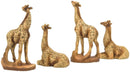 Ebros Set of 12 Miniature 4 Poses Safari Giraffe Figurines 3.5" Height Decor