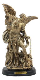 Ebros Byzantine Catholic Church Archangel Michael Slaying Lucifer Statue 8"H