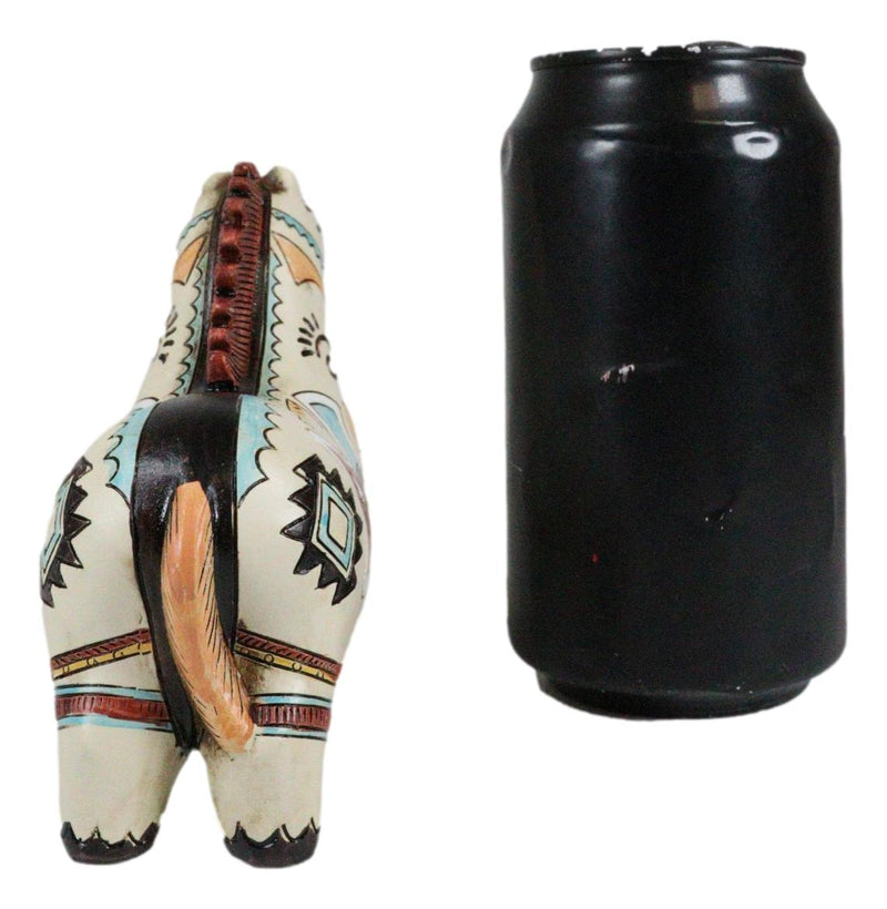 Native Tribe American Aztec Hopi Indian Style Equine Horse Totem Spirit Figurine